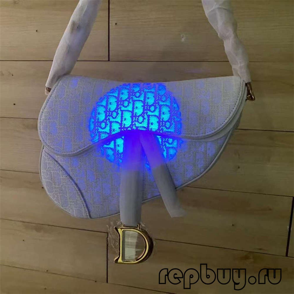 Dior top replica bags white saddle bag large 25cm fluorescent effect details (2022 Latest)-Best Quality designer Bag Review, and online shopping, designer bag ru