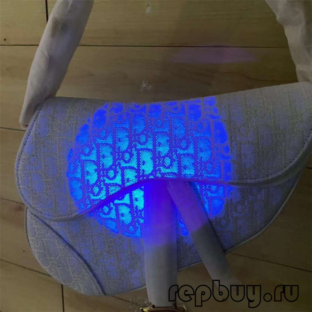 Dior top replica bags white saddle bag large 25cm fluorescent effect details (2022 Latest)-Best Quality designer Bag Review, and online shopping, designer bag ru