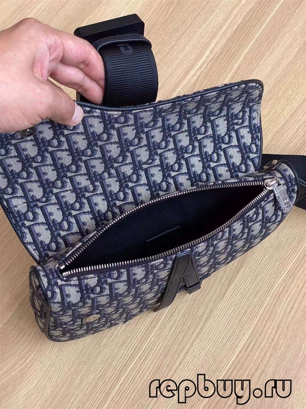 Dior top replica saddle bag black embroidery Oblique print 26cm (2022 Special)-Best Quality designer Bag Review, and online shopping, designer bag ru