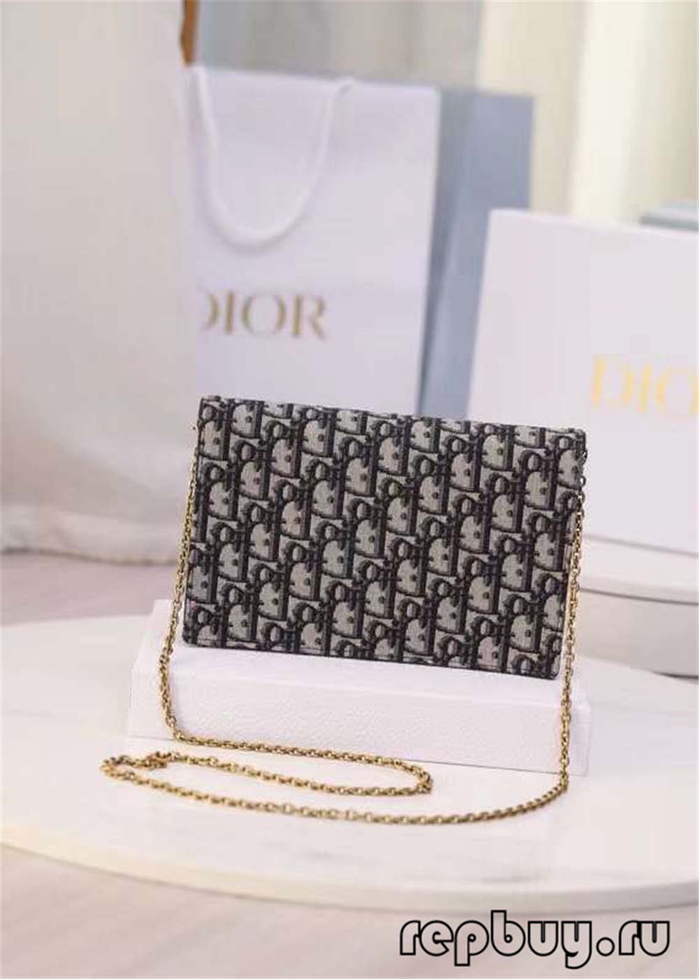Dior top replica saddle clutch bag 22cm blue jacquard fabric Oblique print (2022 Latest)-Best Quality designer Bag Review, and online shopping, designer bag ru
