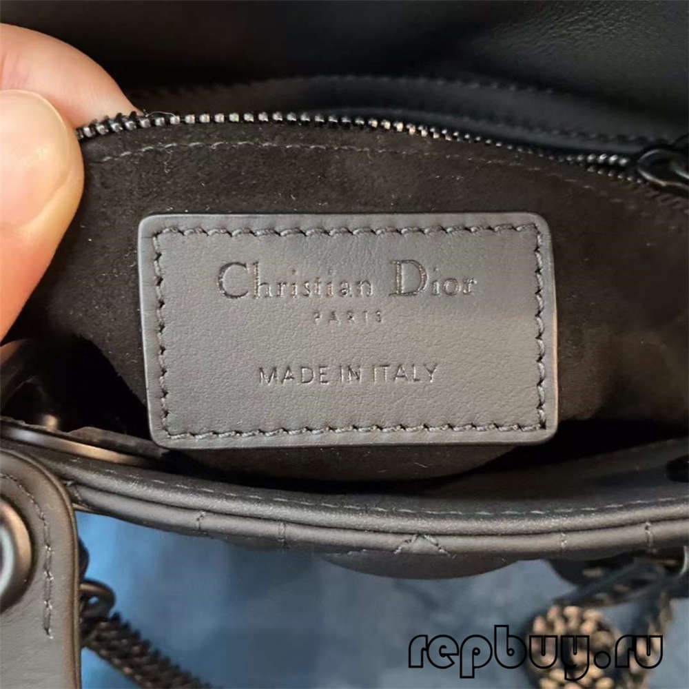 LADY DIOR Mini Black Top Replica Handbags Matte Cowhide Real or Fake Check (2022 Special)-Best Quality designer Bag Review, and online shopping, designer bag ru