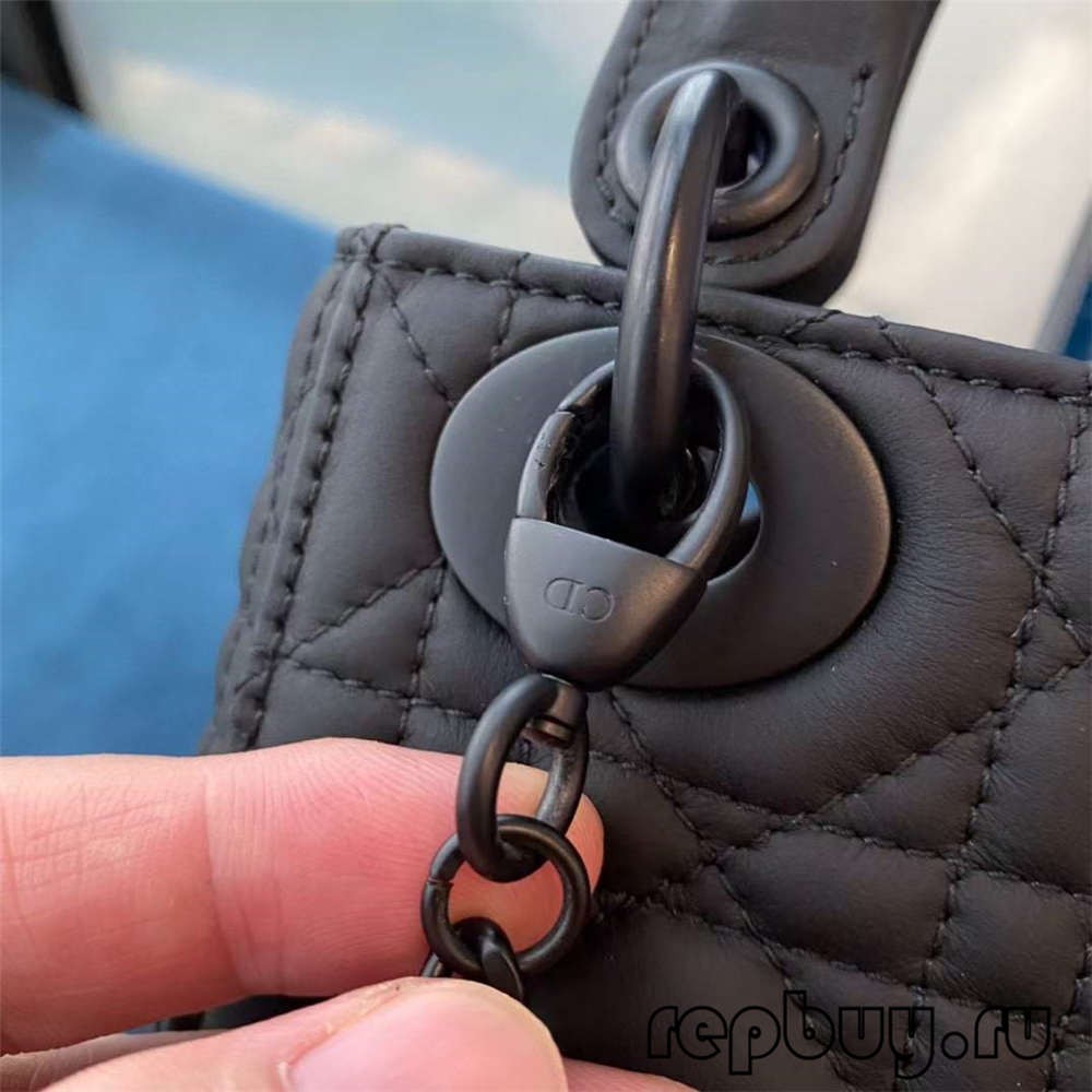LADY DIOR Mini Black Top Replica Handbags Matte Cowhide Real or Fake Check (2022 Special)-Best Quality designer Bag Review, and online shopping, designer bag ru