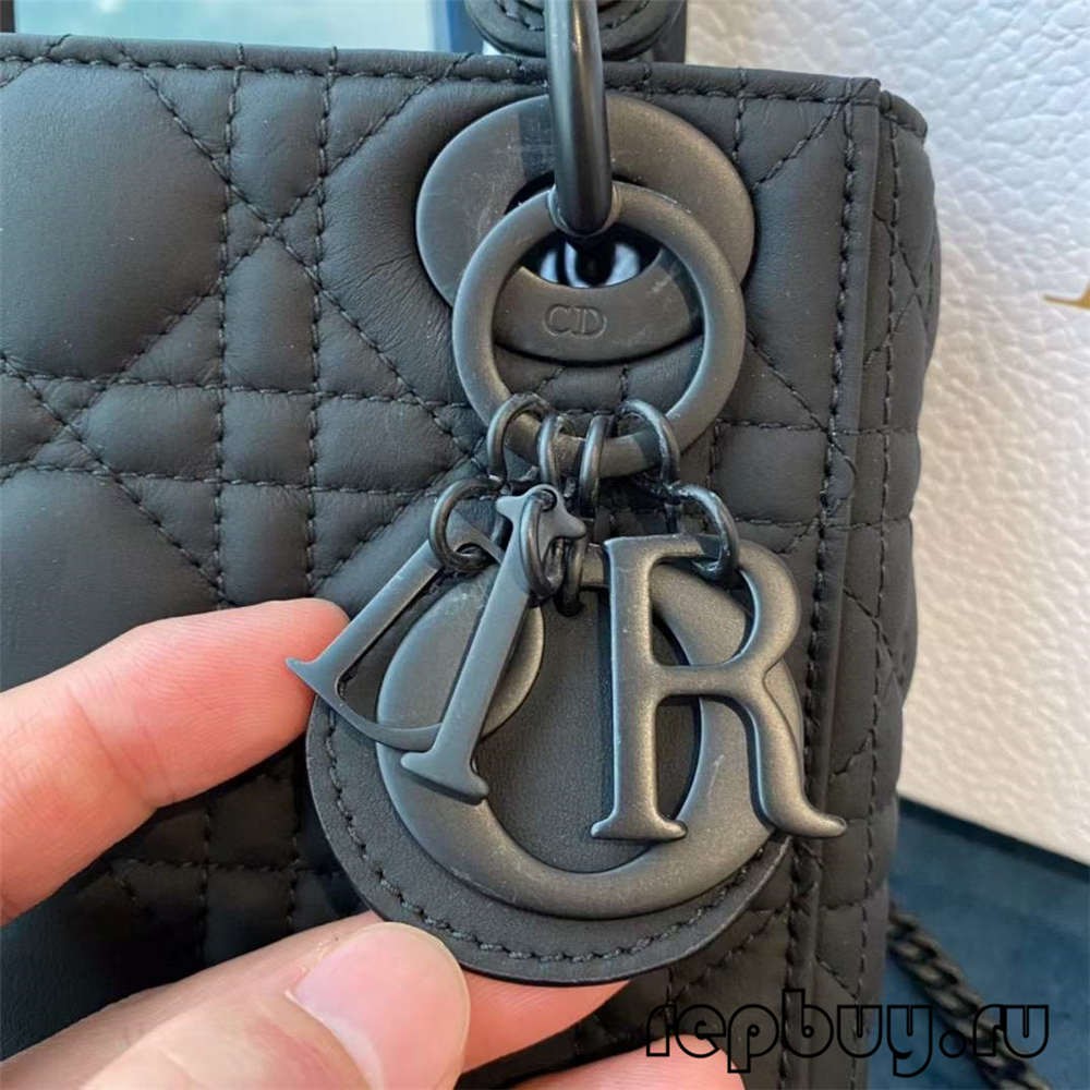 LADY DIOR Mini Black Top Replica Handbags Matte Cowhide Real or Fake Check (2022 Special)-Best Quality designer Bag Review, and online shopping, designer bag ru
