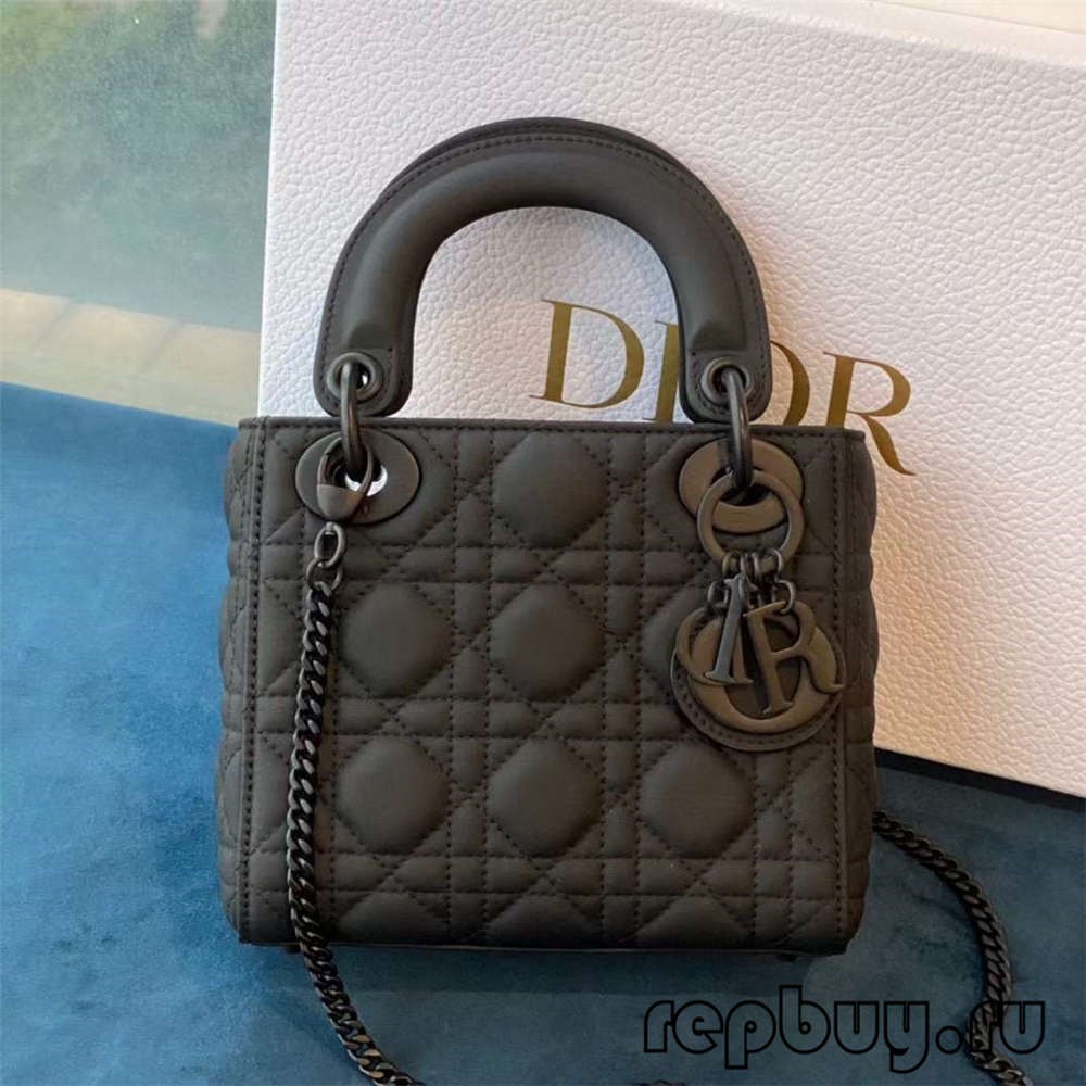 LADY DIOR Mini Black Top Replica Handbags Matte Cowhide Real or Fake Check (2022 Special)-Best Quality designer Bag Review, and online shopping, designer bag ru