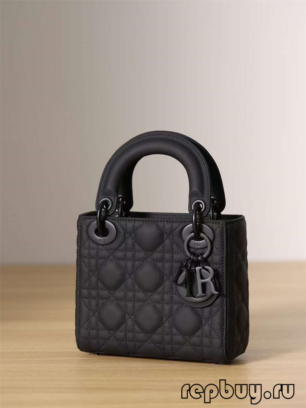LADY DIOR Mini Black Top Replica Handbag Matte Cowhide (2022 Special)-Best Quality designer Bag Review, and online shopping, designer bag ru
