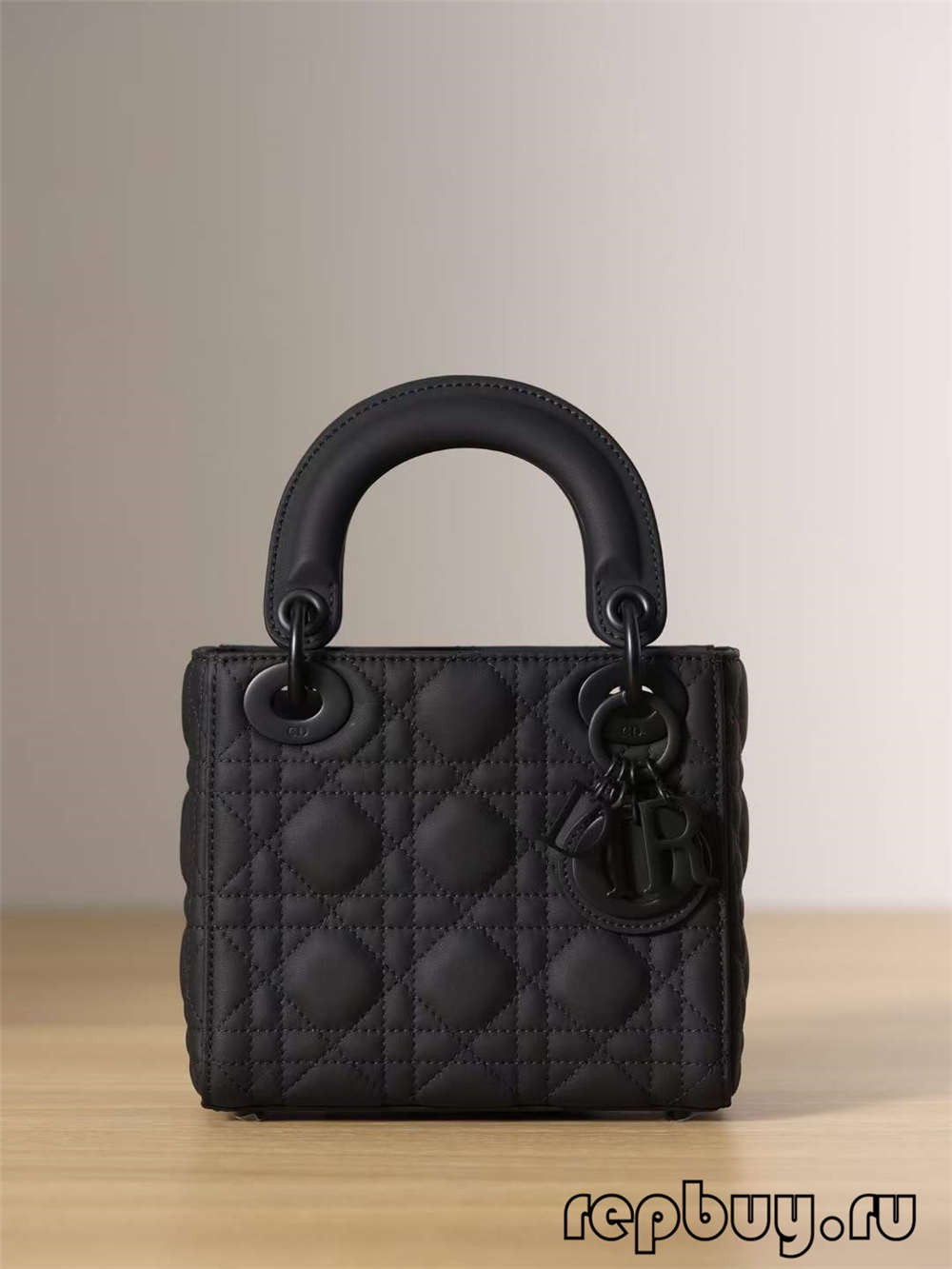 LADY DIOR Mini Black Top Replica Handbag Matte Cowhide (2022 Special)-Best Quality designer Bag Review, and online shopping, designer bag ru