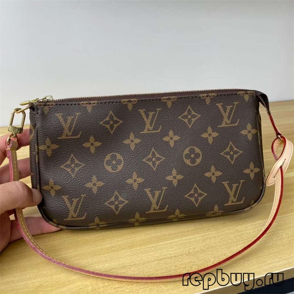 Louis Vuitton M40712 Pochette Accessoires top replica handbags Fabric and hardware details (2022 Edition)-Best Quality designer Bag Review, and online shopping, designer bag ru