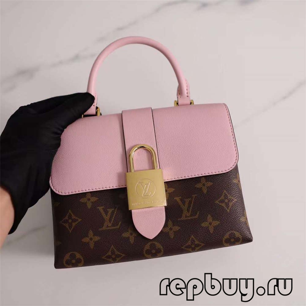 Louis Vuitton M44080 20cm Lock BB Pink Top Replica Bags (2022 Edition)-Best Quality designer Bag Review, and online shopping, designer bag ru