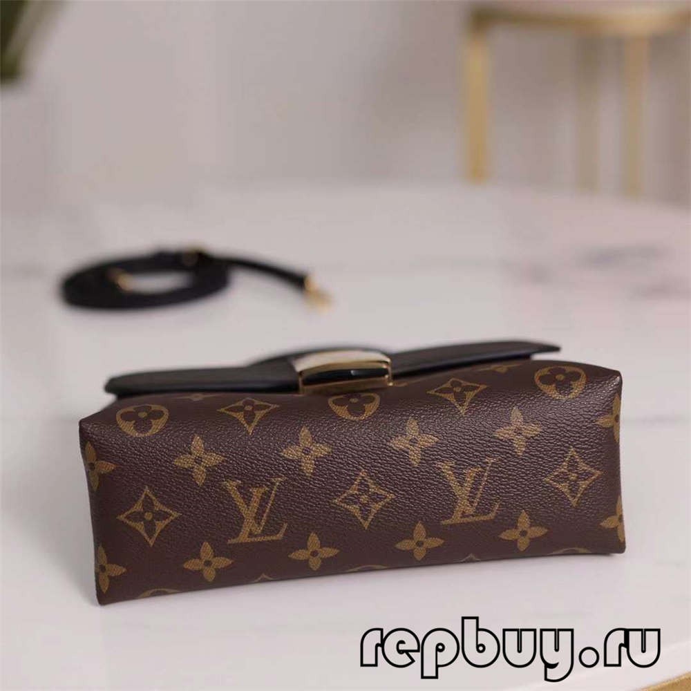 Louis Vuitton M44141 20cm Lock BB Black top replica bags (2022 Special)-Best Quality designer Bag Review, and online shopping, designer bag ru