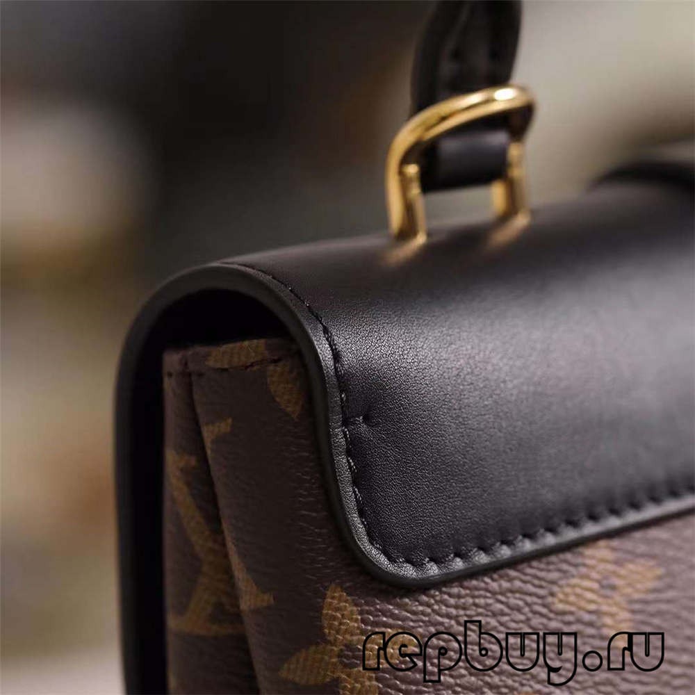 Louis Vuitton M44141 20cm Lock BB Black top replica bags (2022 Special)-Best Quality designer Bag Review, and online shopping, designer bag ru