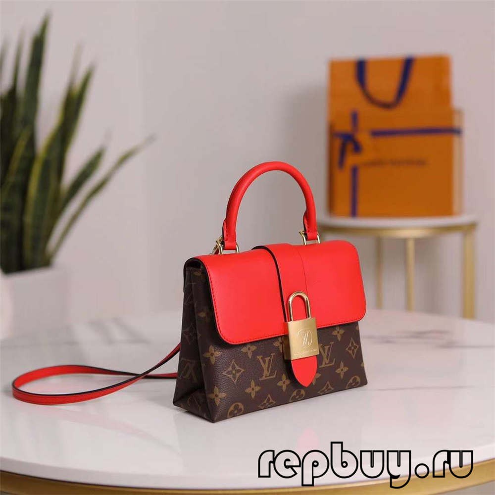 Louis Vuitton M44322 20cm Lock BB Red Top Replica Bags (2022 Latest)-Best Quality designer Bag Review, and online shopping, designer bag ru
