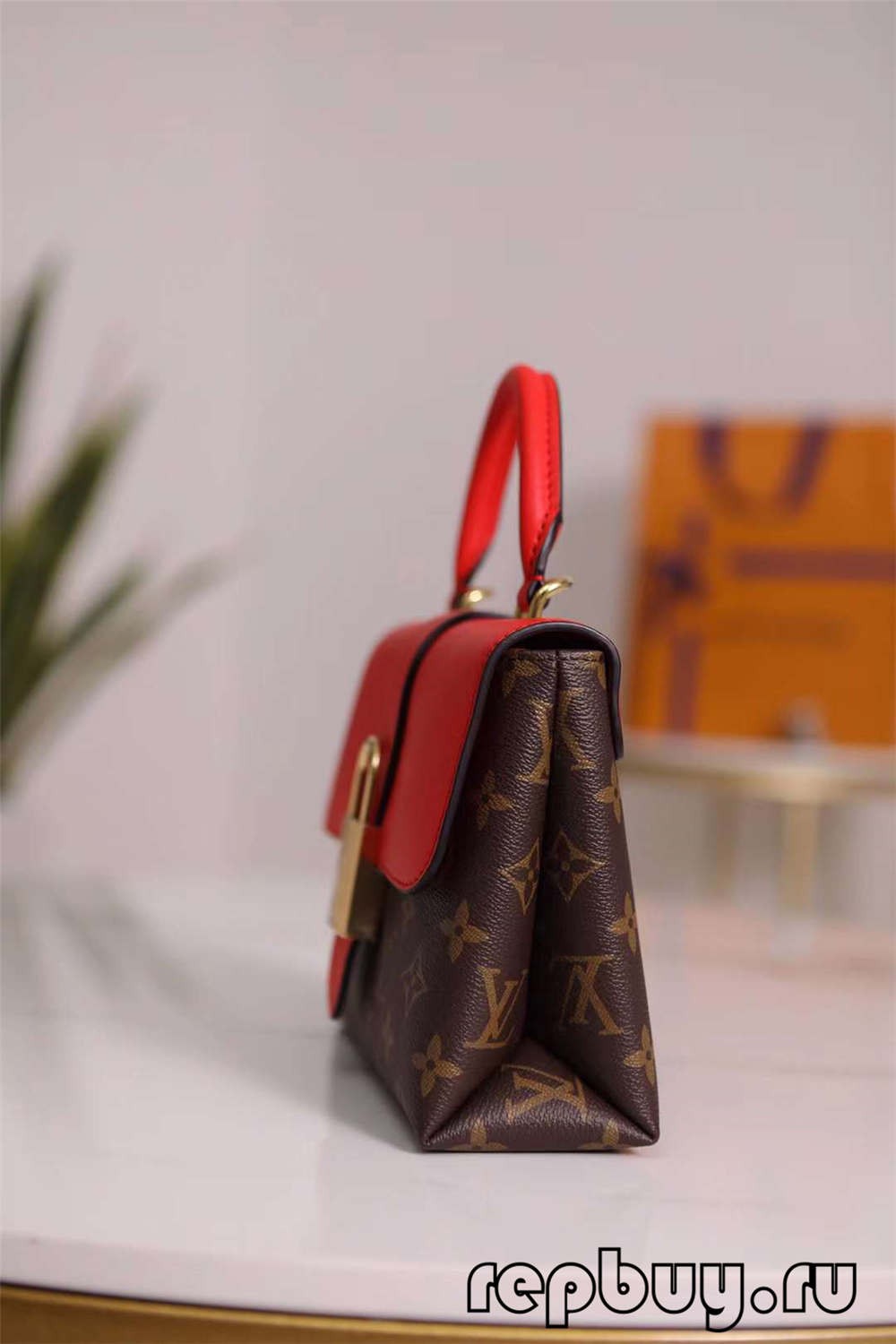 Louis Vuitton M44322 20cm Lock BB Red Top Replica Bags (2022 Latest)-Best Quality designer Bag Review, and online shopping, designer bag ru