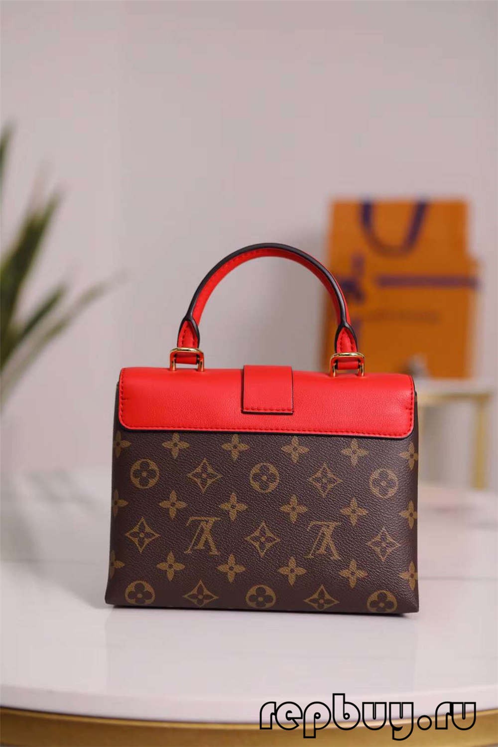 Louis Vuitton M44322 20cm Lock BB Red Top Replica Bags (2022 Latest)-Best Quality designer Bag Review, and online shopping, designer bag ru