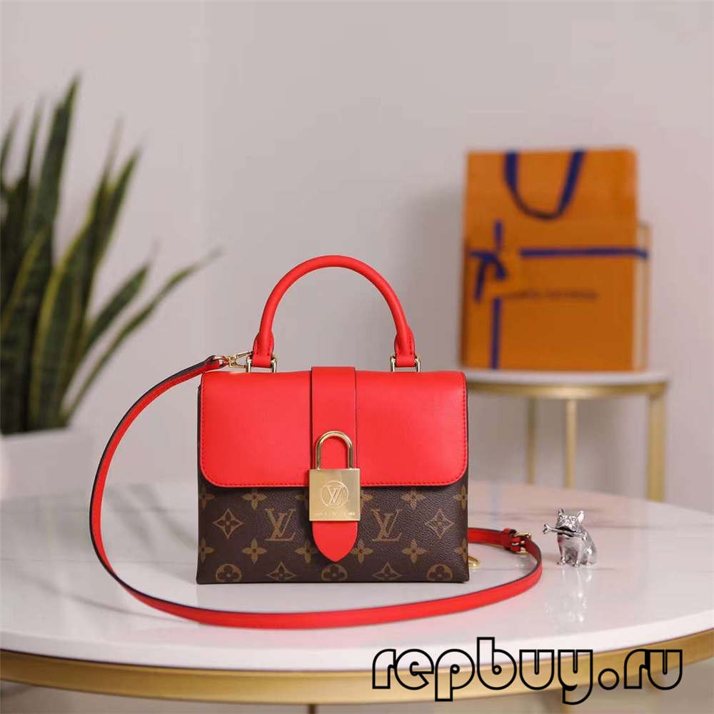 Louis Vuitton M44322 20cm Lock BB Red Top Replica Bags (2022 Latest)-Best Quality designer Bag Review, and online shopping, designer bag ru