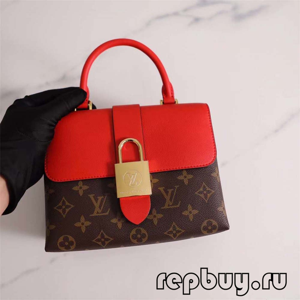 Louis Vuitton M44322 20cm Lock BB Red Top Replica Bags (2022 Latest)-Best Quality designer Bag Review, and online shopping, designer bag ru