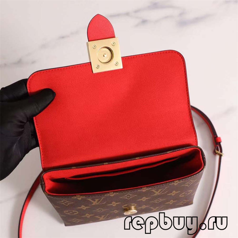 Louis Vuitton M44322 20cm Lock BB Red Top Replica Bags (2022 Latest)-Best Quality designer Bag Review, and online shopping, designer bag ru