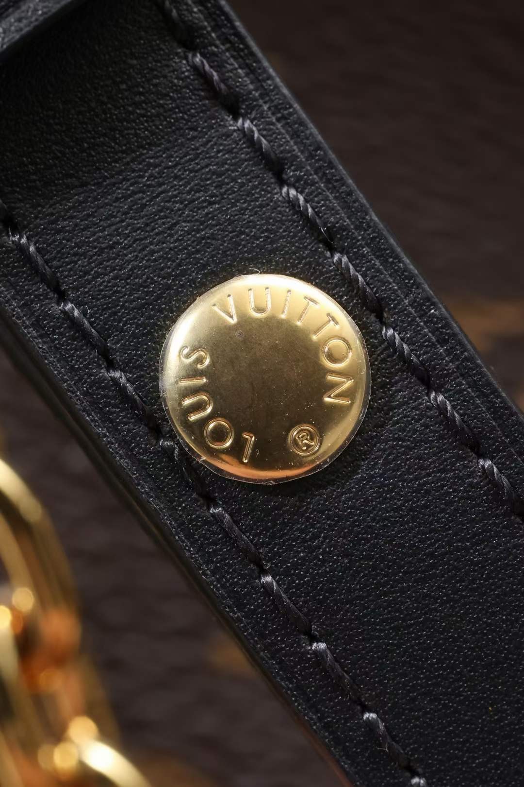 Louis Vuitton M45831 BOULOGNE top replica handbags Logo and metal stud detail (2022 Updated)-Best Quality designer Bag Review, and online shopping, designer bag ru