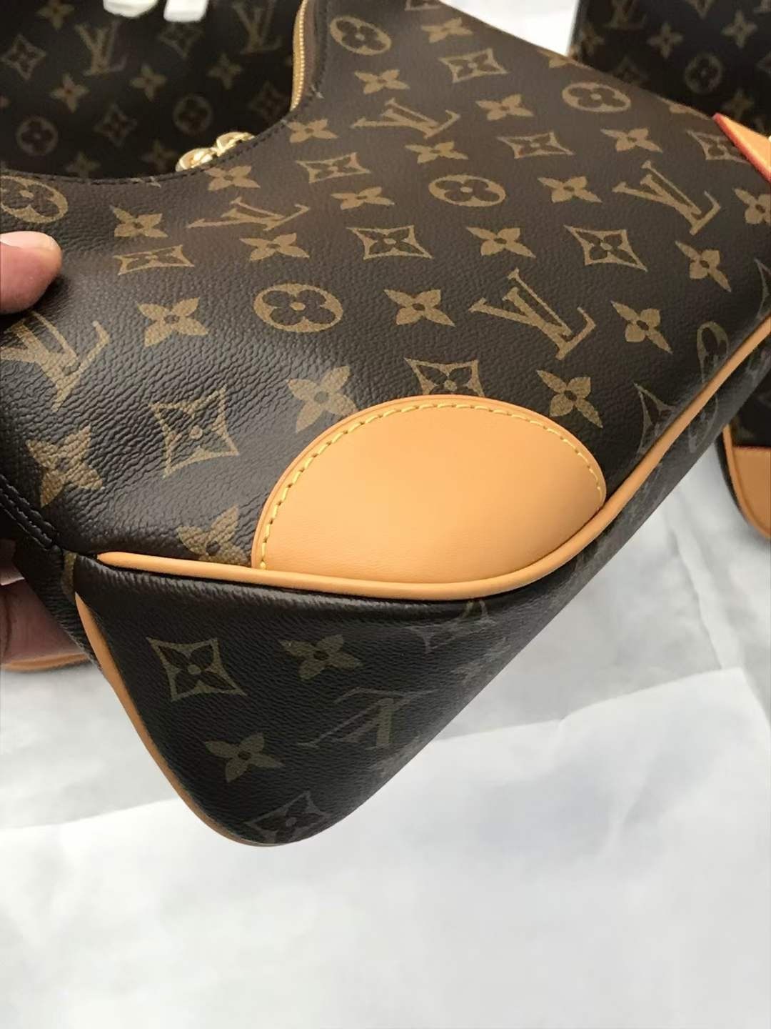Louis Vuitton M45832 croissant with yellow leather Boulogne top replica handbags Lot Inspection (2022 Special)-Best Quality designer Bag Review, and online shopping, designer bag ru