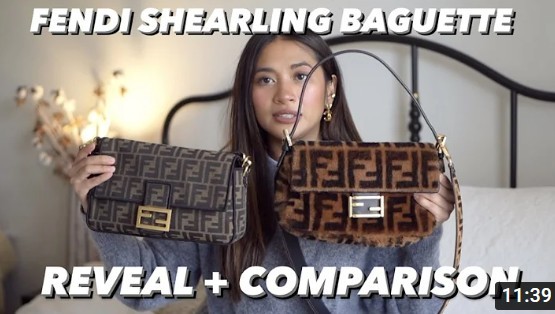 BAG REVEAL + WHATS IN MY BAG – Fendi shearling zucca baguette-Best Quality designer Bag Review, and online shopping, designer bag ru