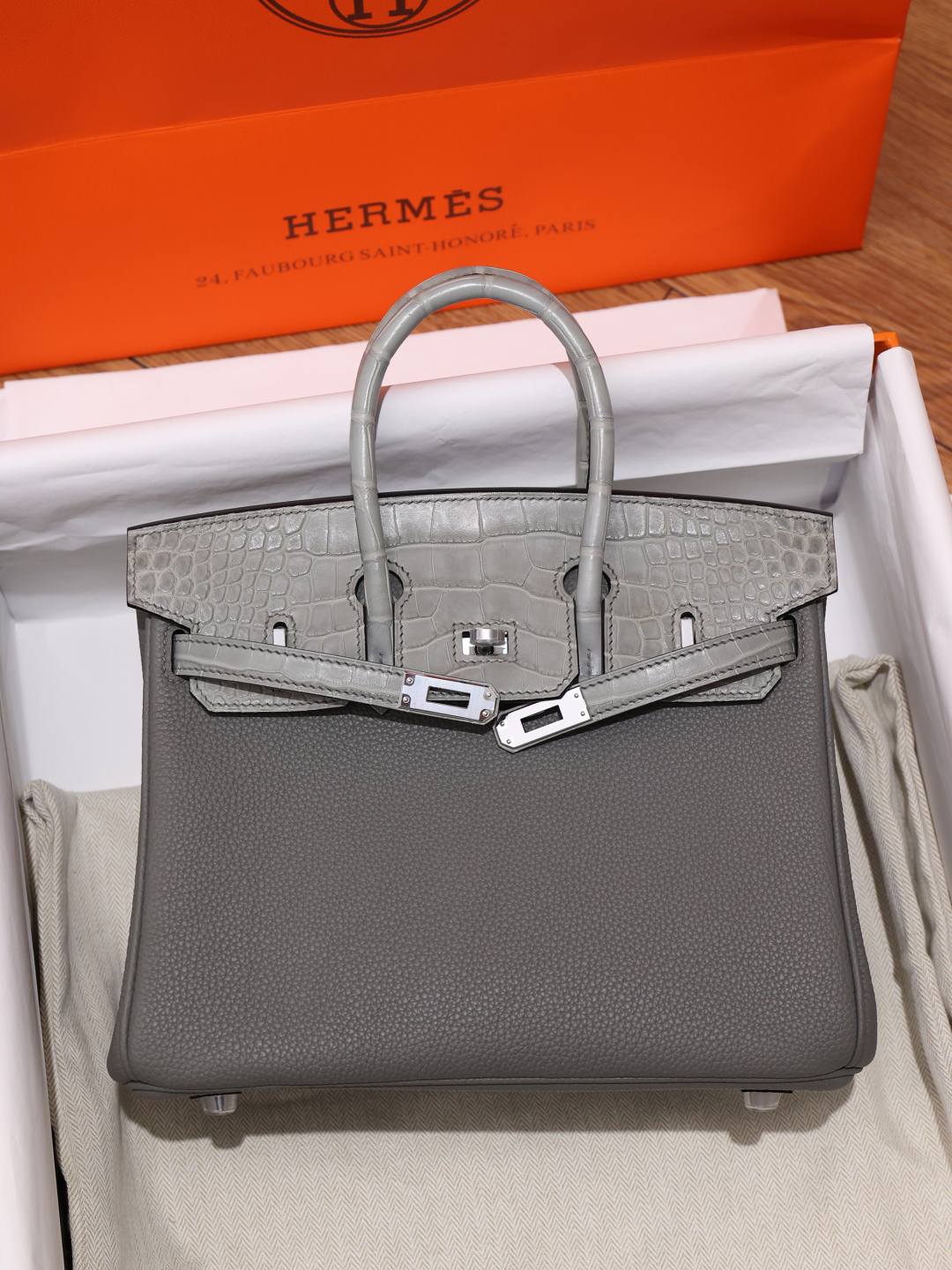 Shebag handmade Hermes Birkin 25 grey bag togo review(Oct 2025 updated)-Best Quality designer Bag Review, and online shopping, designer bag ru