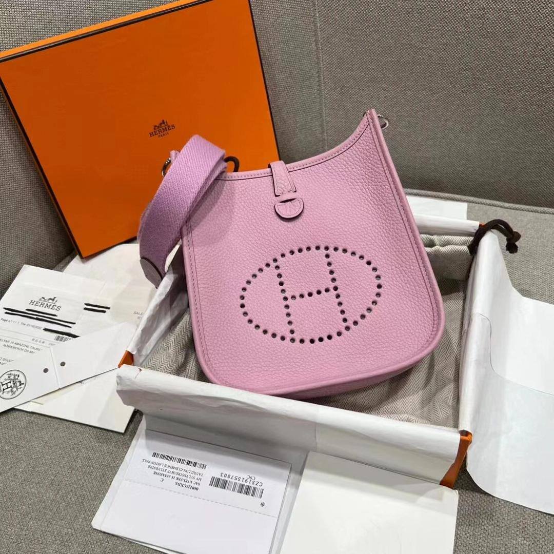 Shebag fully handmade Hermes Evelyne 19 new color bag review(Nov 2025 updated)-Best Quality designer Bag Review, and online shopping, designer bag ru