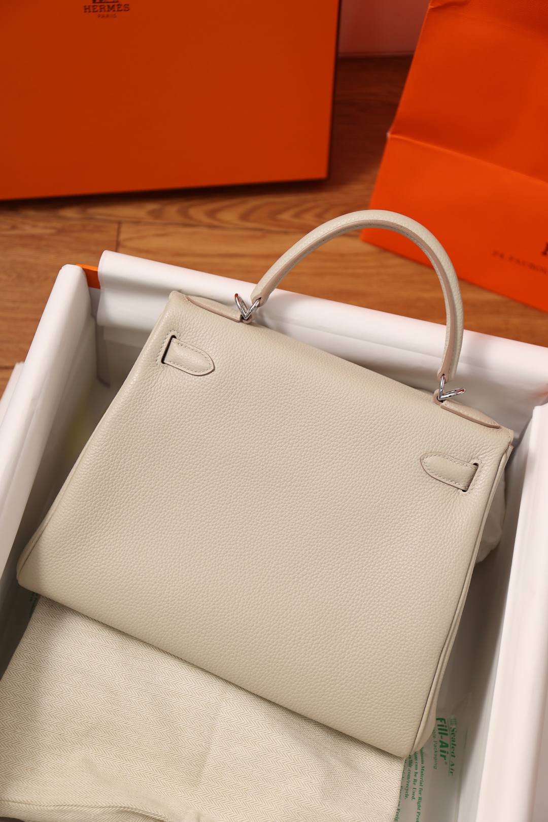 Shebag fully handmade Hermes Kelly 28 bag in white togo(Nov 2025 updated)-Best Quality designer Bag Review, and online shopping, designer bag ru
