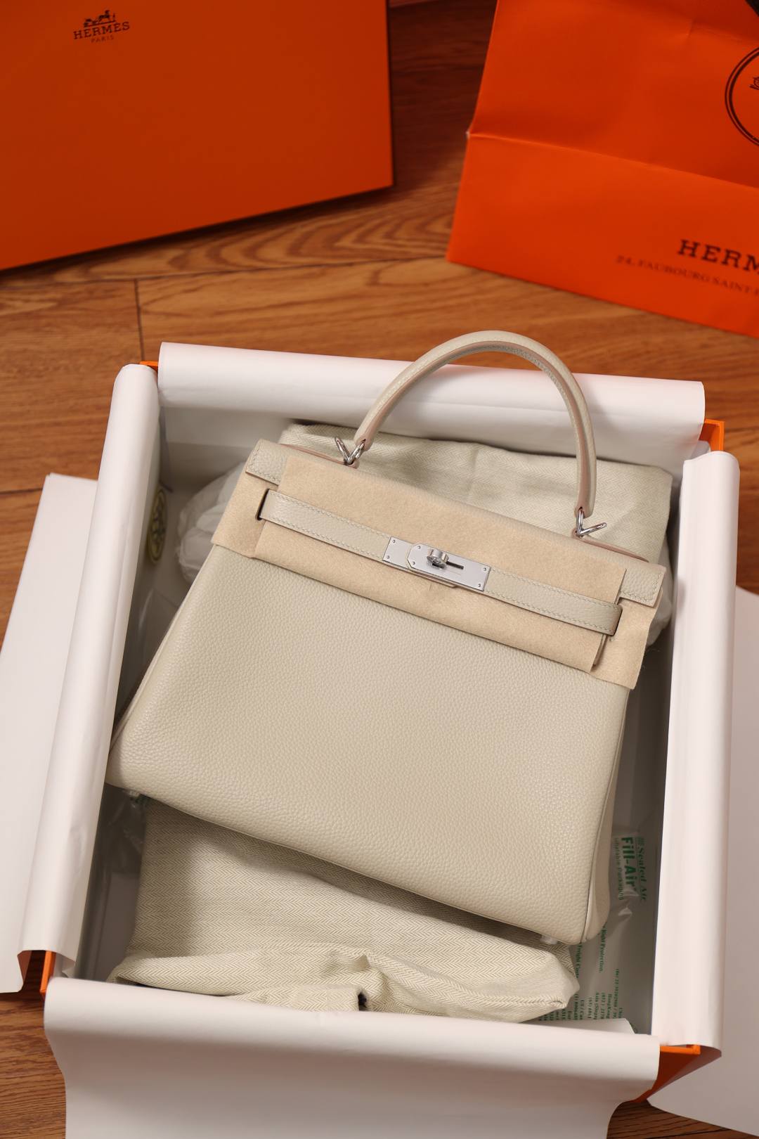 Shebag fully handmade Hermes Kelly 28 bag in white togo(Nov 2025 updated)-Best Quality designer Bag Review, and online shopping, designer bag ru
