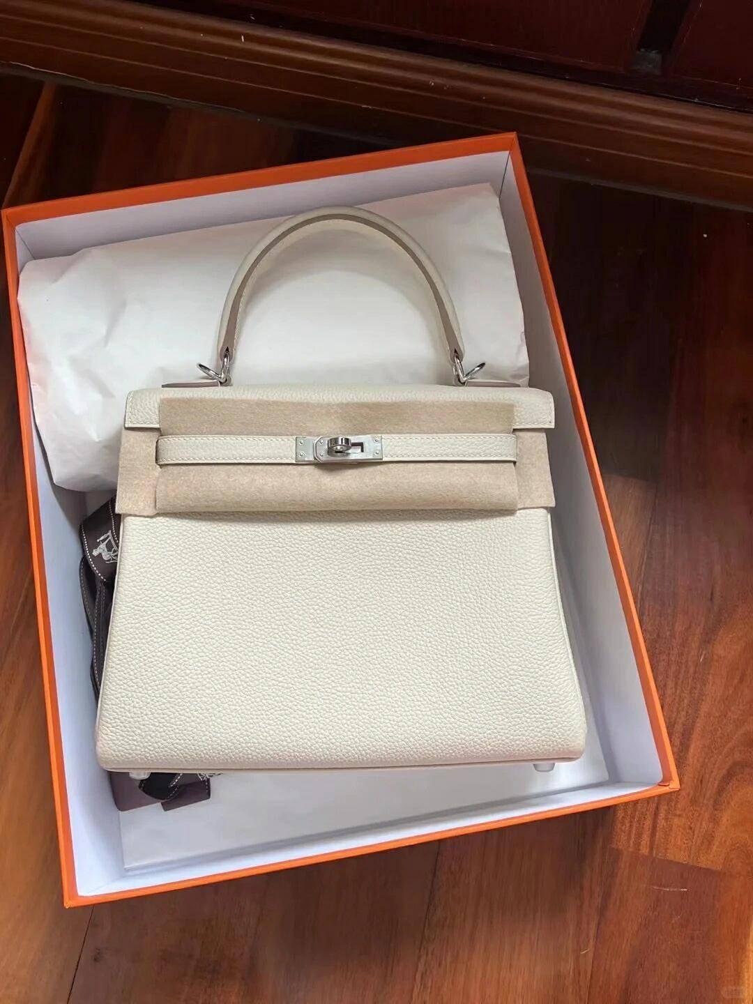 Shebag fully handmade Hermes Kelly 28 bag in white togo(Nov 2025 updated)-Best Quality designer Bag Review, and online shopping, designer bag ru