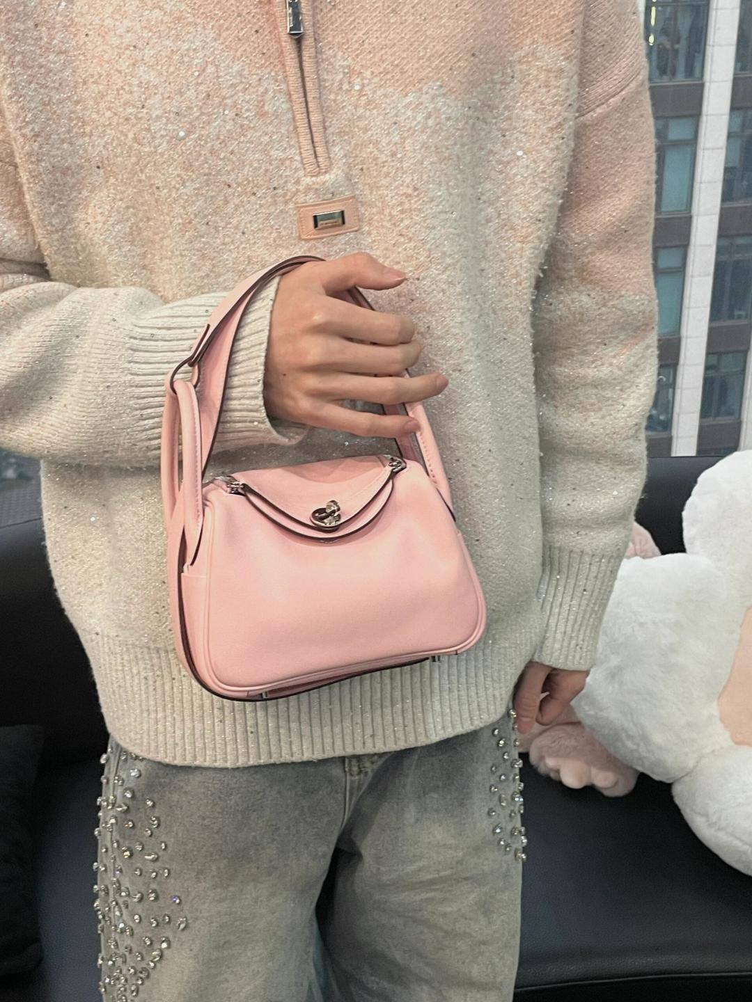 Shebag fully handmade Hermes Mini Lindy 19 bag pink togo review-Best Quality designer Bag Review, and online shopping, designer bag ru
