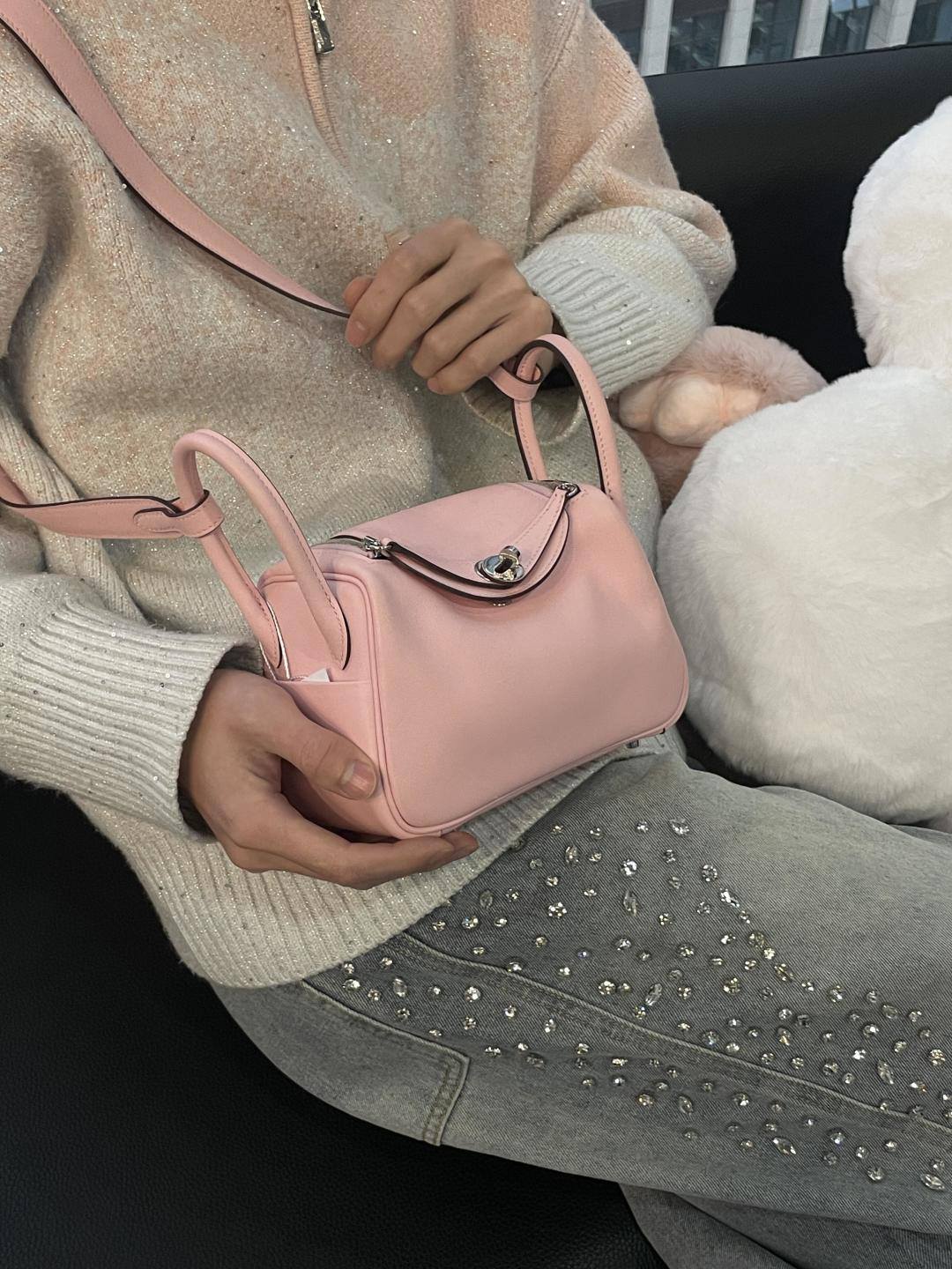 Shebag fully handmade Hermes Mini Lindy 19 bag pink togo review-Best Quality designer Bag Review, and online shopping, designer bag ru