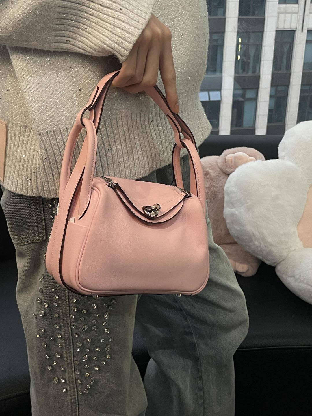 Shebag fully handmade Hermes Mini Lindy 19 bag pink togo review-Best Quality designer Bag Review, and online shopping, designer bag ru