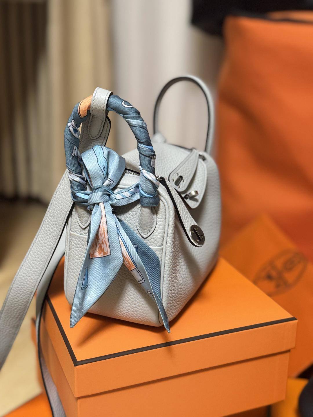 Shebag fully handmade Mini Lindy 19cm in light blue togo bag review(Dec 2025 updated)-Best Quality designer Bag Review, and online shopping, designer bag ru