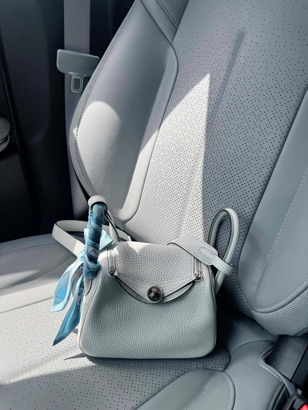 Shebag fully handmade Mini Lindy 19cm in light blue togo bag review(Dec 2025 updated)-Best Quality designer Bag Review, and online shopping, designer bag ru