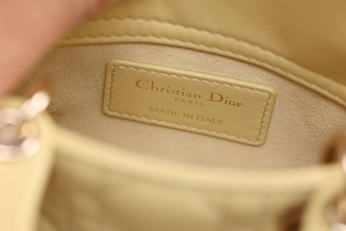 Shebag Super replica Lady Dior mini Yellow lambskin bag review(Dec 2025 updated))-Best Quality designer Bag Review, and online shopping, designer bag ru
