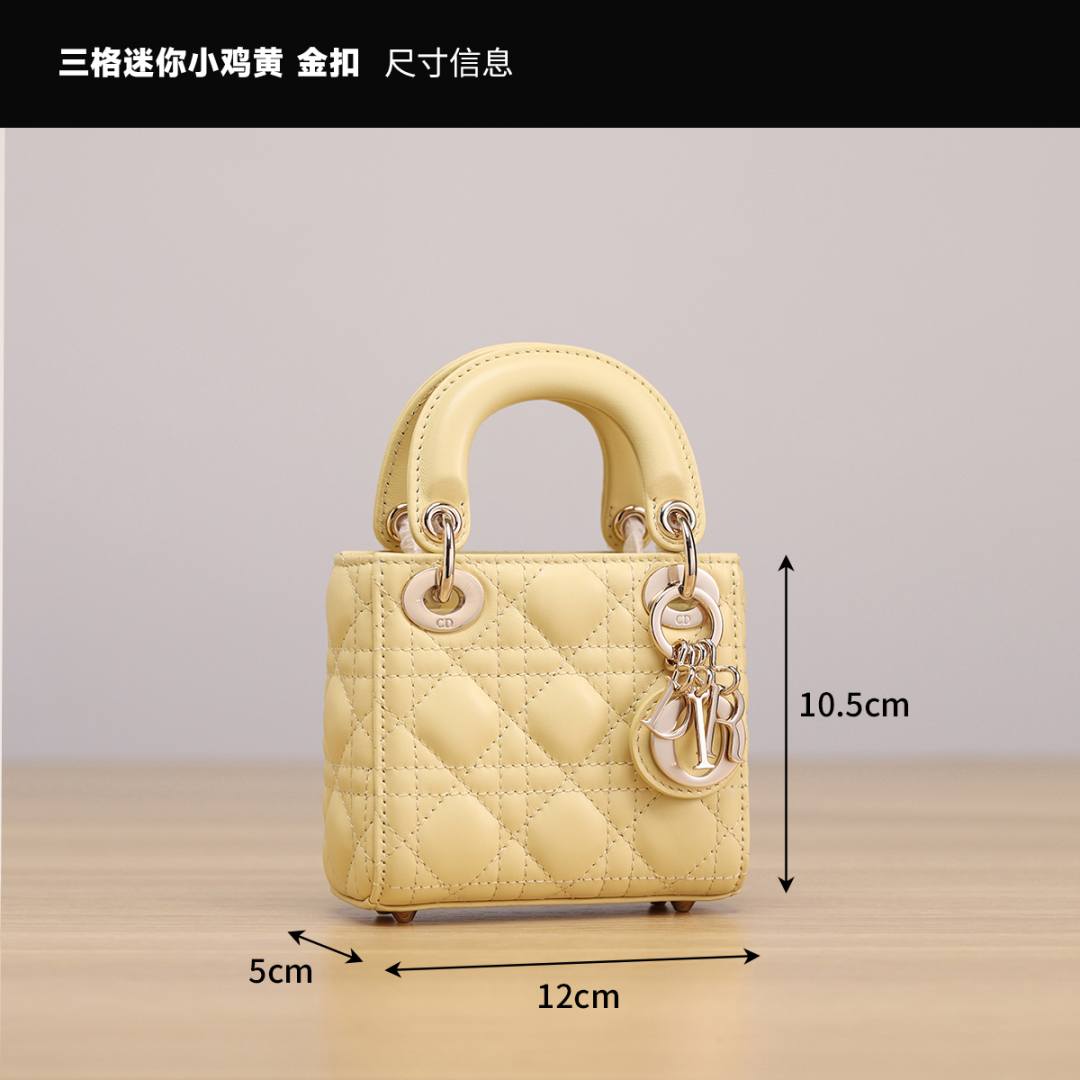 Shebag Super replica Lady Dior mini Yellow lambskin bag review(Dec 2025 updated))-Best Quality designer Bag Review, and online shopping, designer bag ru