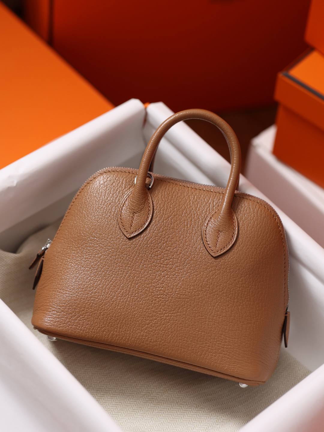 Shebag handmade Hermes Bolide 19 bag in Goatskin Quebracho color(Dec 2025 updated)-Best Quality designer Bag Review, and online shopping, designer bag ru