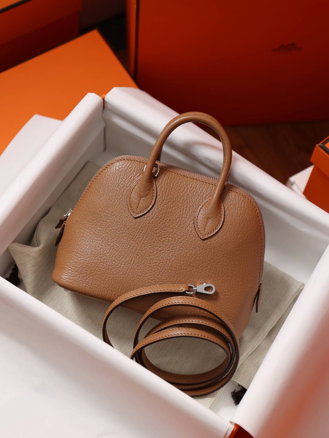 Shebag handmade Hermes Bolide 19 bag in Goatskin Quebracho color(Dec 2025 updated)-Best Quality designer Bag Review, and online shopping, designer bag ru