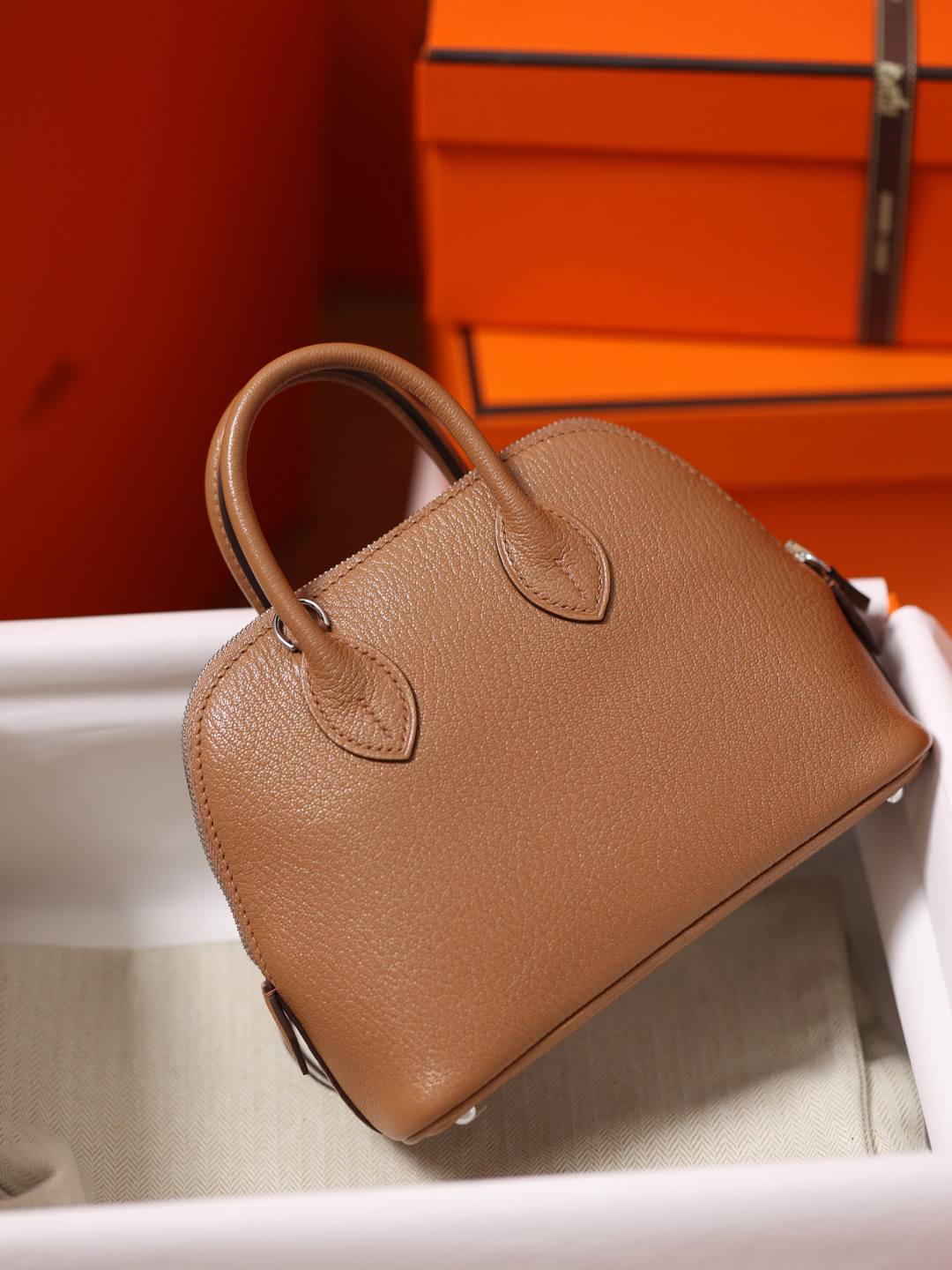 Shebag handmade Hermes Bolide 19 bag in Goatskin Quebracho color(Dec 2025 updated)-Best Quality designer Bag Review, and online shopping, designer bag ru