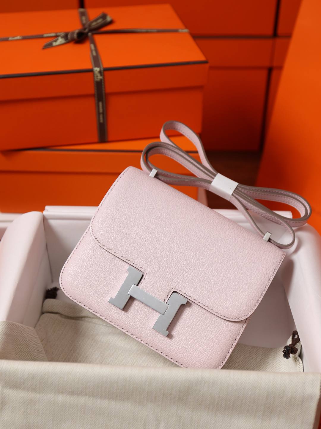 Shebag handmade Hermes Constance 19 Chèvre goatskin Rose Sakura Mauve bag review(Jan 2026 updated)-Best Quality designer Bag Review, and online shopping, designer bag ru