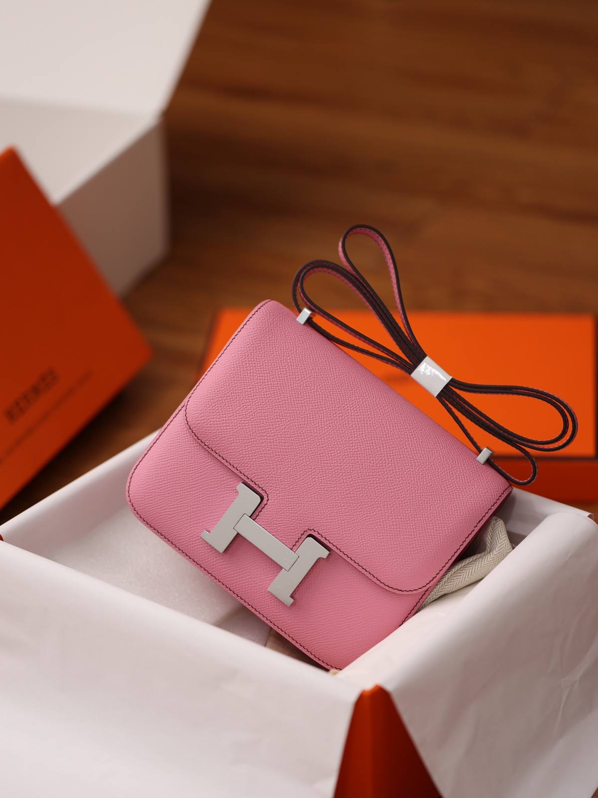 Shebag top replica handmade Hermes Constance 19 bag pink Epsom leather(Jan 2026 updated)-Best Quality designer Bag Review, and online shopping, designer bag ru