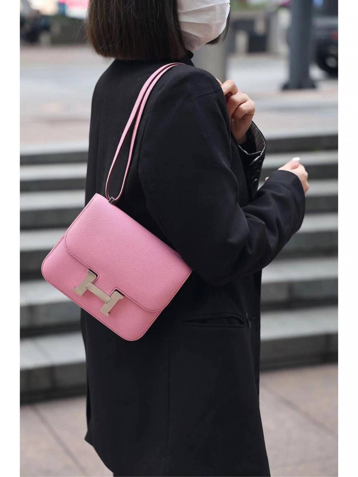 Shebag handmade Hermes Constance 19 pink epsom bag review(Jan 2026 updated)-Best Quality designer Bag Review, and online shopping, designer bag ru