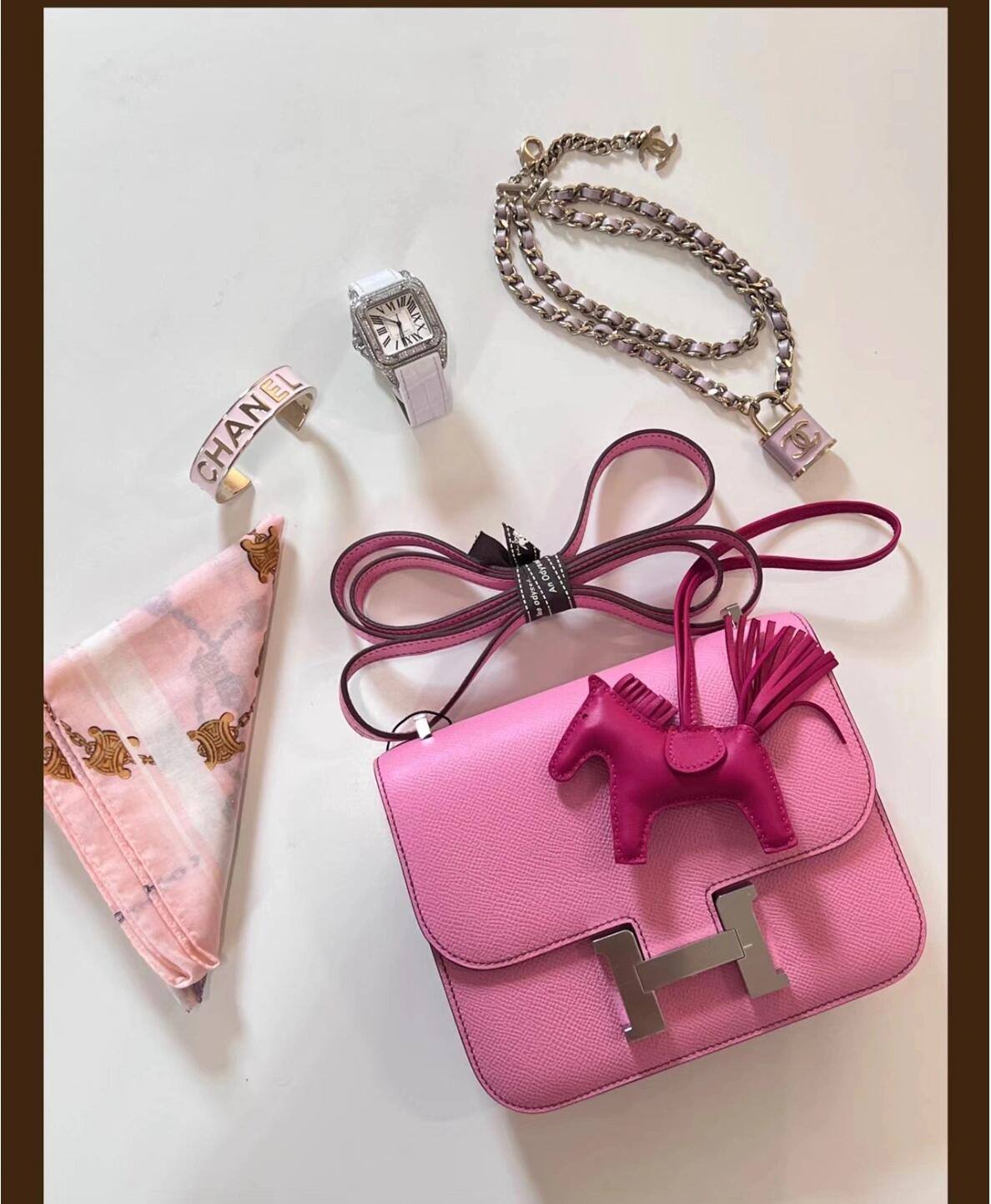 Shebag handmade Hermes Constance 19 pink epsom bag review(Jan 2026 updated)-Best Quality designer Bag Review, and online shopping, designer bag ru