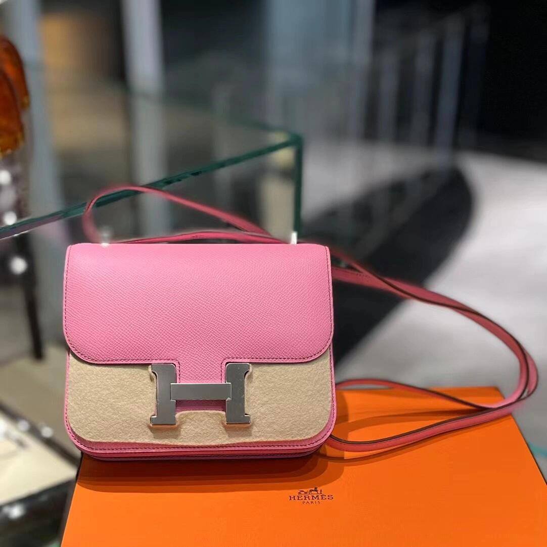 Shebag handmade Hermes Constance 19 pink epsom bag review(Jan 2026 updated)-Best Quality designer Bag Review, and online shopping, designer bag ru