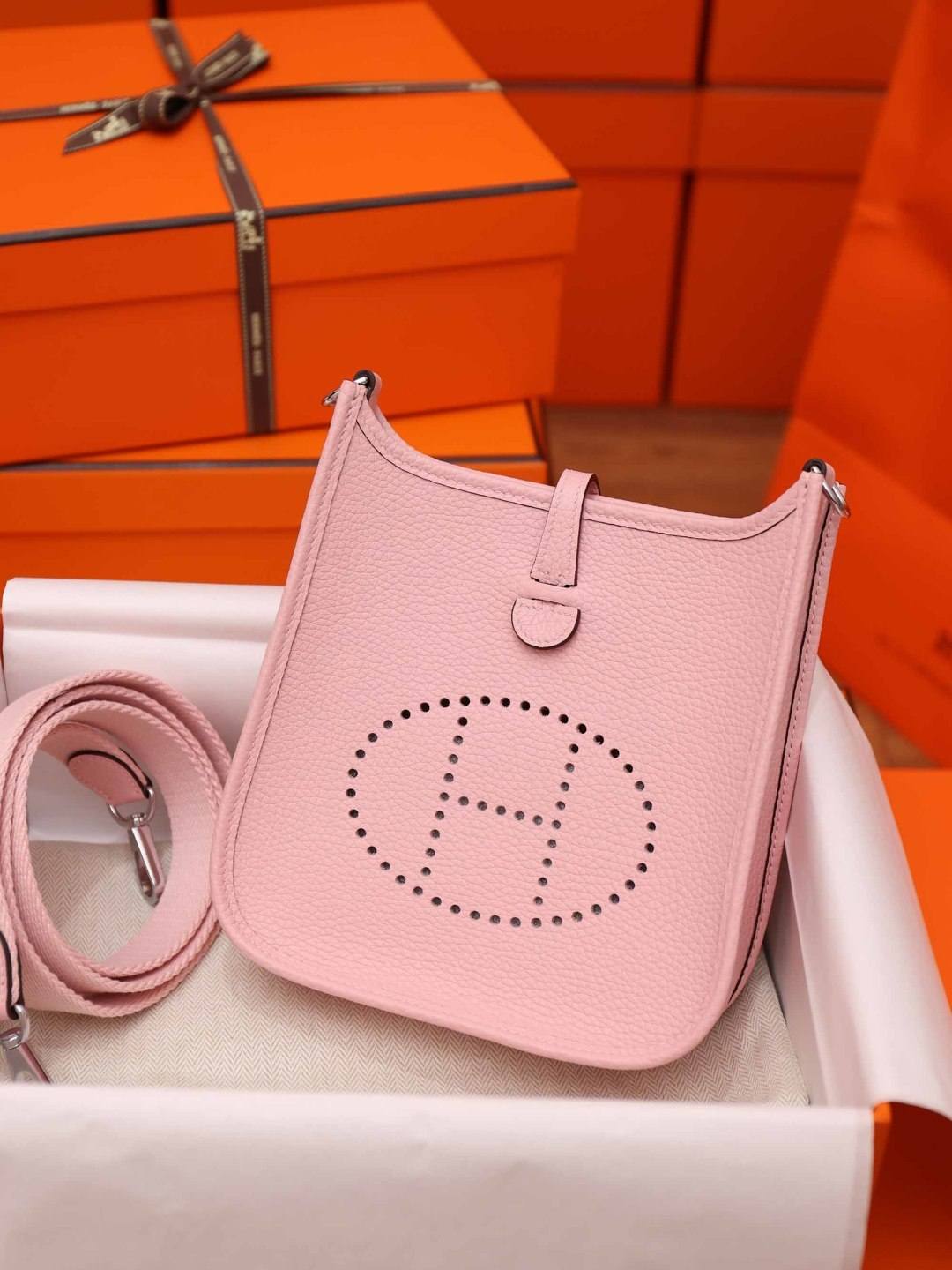 Shebag handmade Hermes Evelyne 19 bag in togo pink (Jan 2026 updated)-Best Quality designer Bag Review, and online shopping, designer bag ru