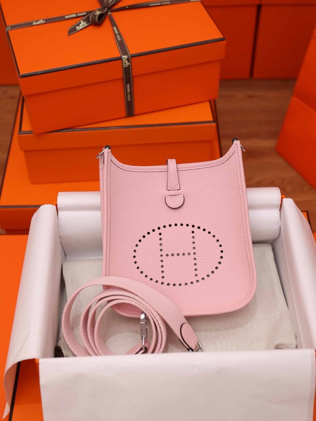 Shebag handmade Hermes Evelyne 19 bag in togo pink (Jan 2026 updated)-Best Quality designer Bag Review, and online shopping, designer bag ru
