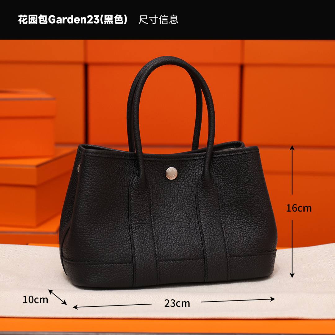 Shebag Hermes handmade Garden 23 bag in togo black (Feb 2026 updated)-Best Quality designer Bag Review, and online shopping, designer bag ru