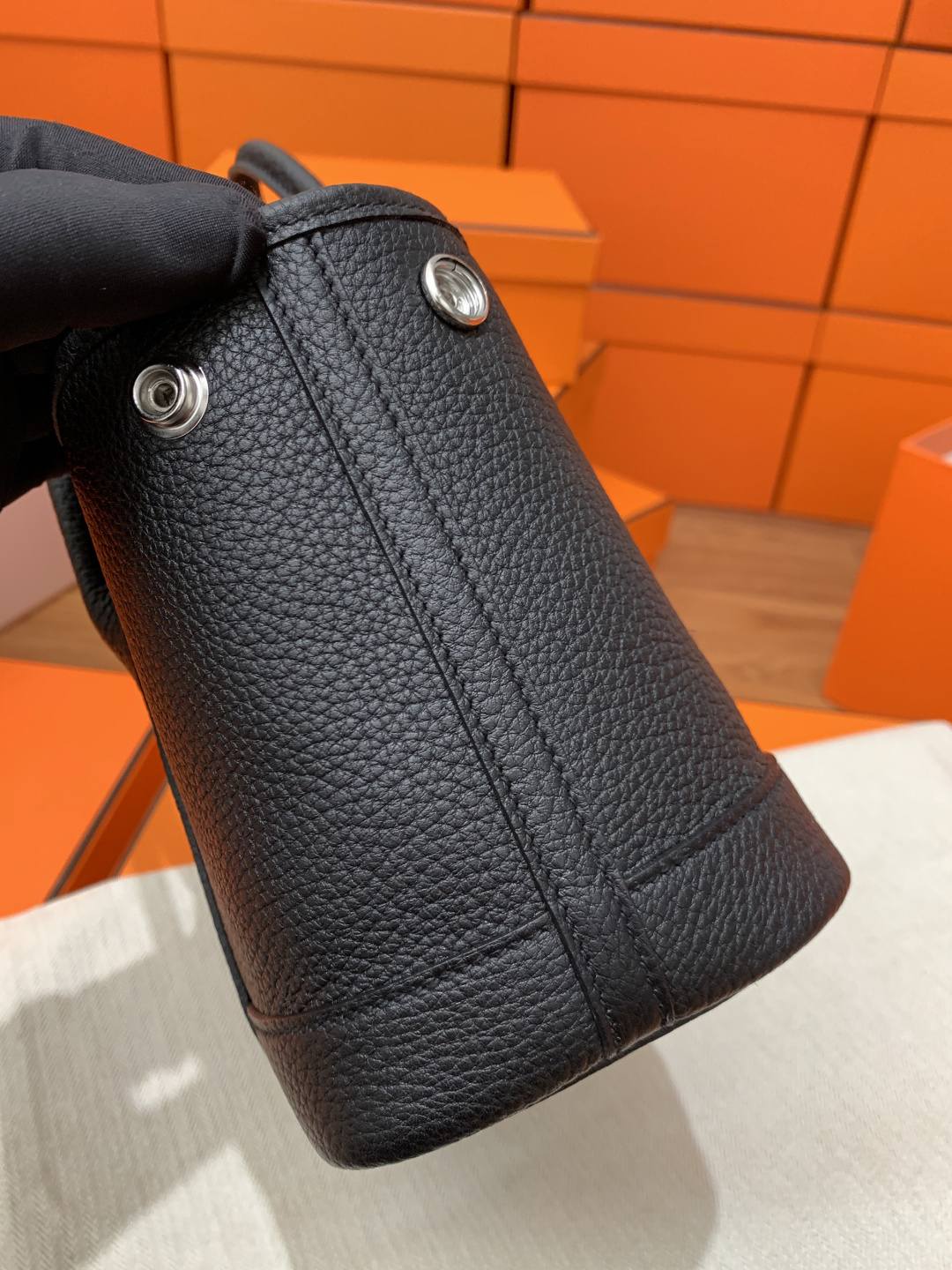 Shebag Hermes handmade Garden 23 bag in togo black (Feb 2026 updated)-Best Quality designer Bag Review, and online shopping, designer bag ru