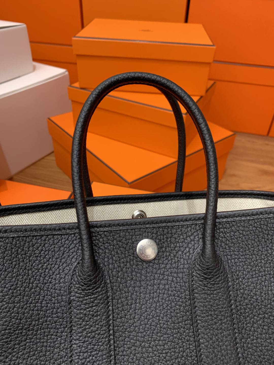 Shebag Hermes handmade Garden 23 bag in togo black (Feb 2026 updated)-Best Quality designer Bag Review, and online shopping, designer bag ru