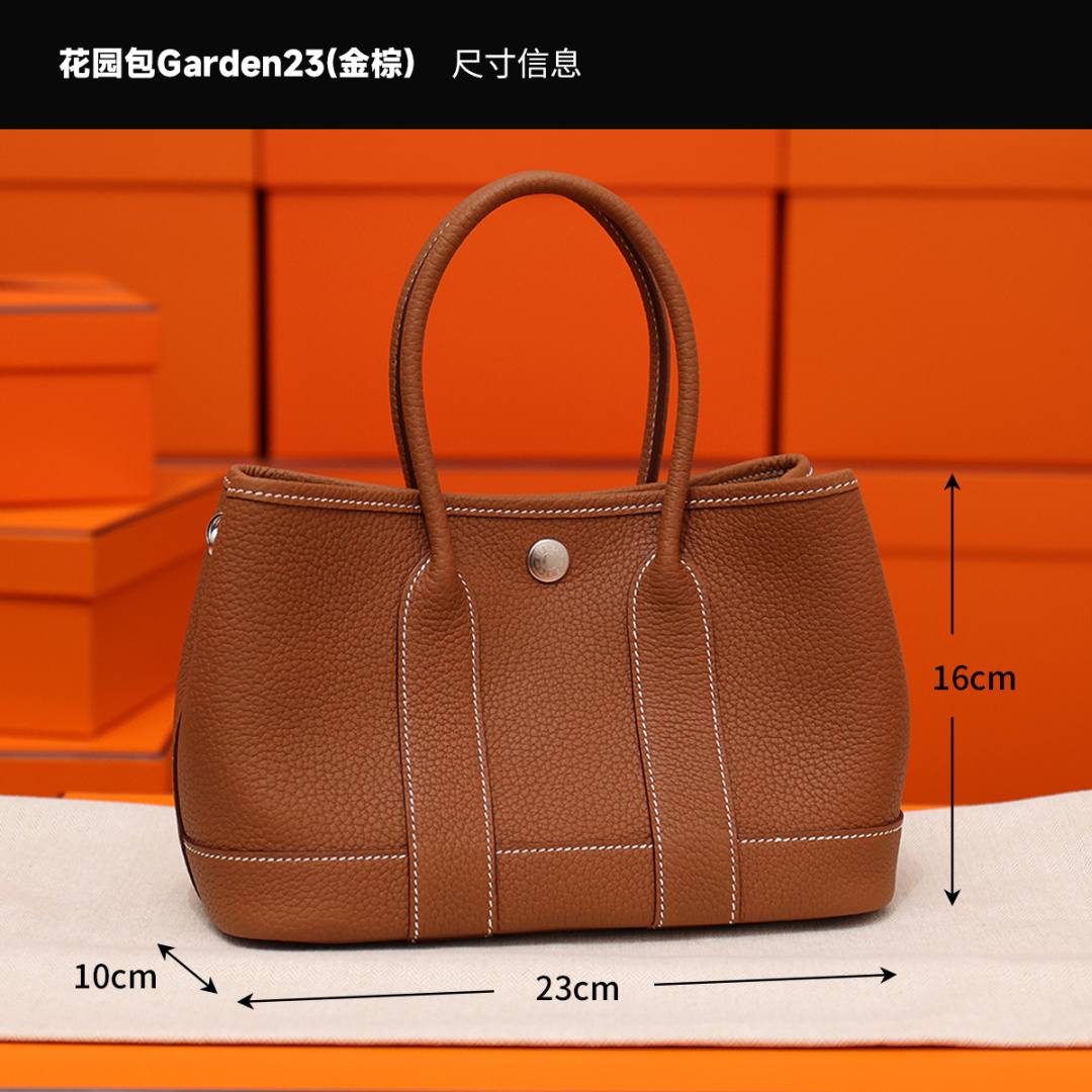 Shebag handmade Hermes Garden 23 bag in golden brown bag review(Feb 2026 updated)-Best Quality designer Bag Review, and online shopping, designer bag ru