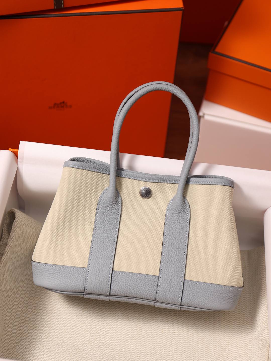 Shebag handmade Hermes Garden Party 23 bag in blue grey togo leather(Feb 2026 updated)-Best Quality designer Bag Review, and online shopping, designer bag ru Shebag handmade Hermes Garden Party 23 bag in blue grey togo leather(Feb 2026 updated)-Best Quality designer Bag Review, and online shopping, designer bag ru